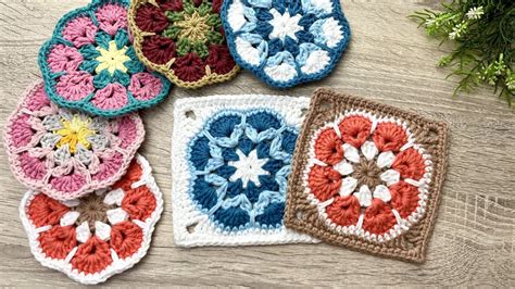 Square De Croche Flor Africana Quadradinhos Da Vov Granny Square