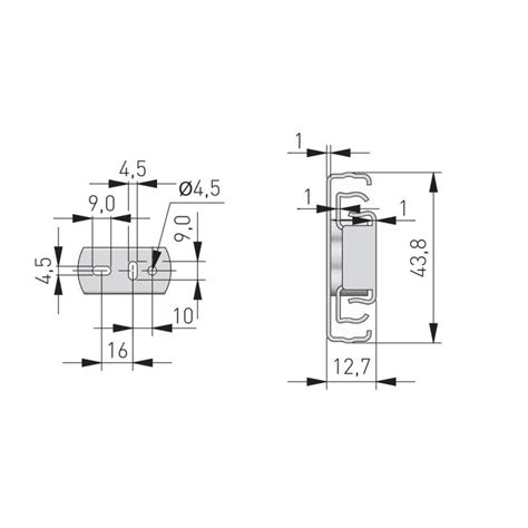 Prowadnica kulkowa GTV GX1 600 mm pełny wysuw 30kg