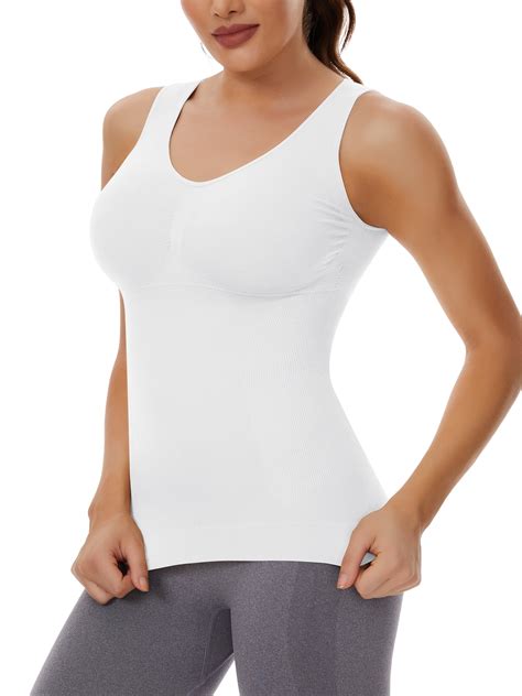 Comfree Shapewear Camisoles With Built In Bra Tummy Control Compression