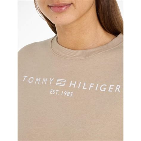 Tommy Hilfiger Mdrn Reg Corp Logo C Nk Swtshrt Women Beige Flannels