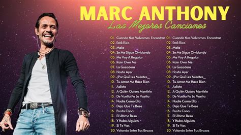 Mejores Canciones De MARC ANTHONY Sus Mejor Exitos Marc Anthony