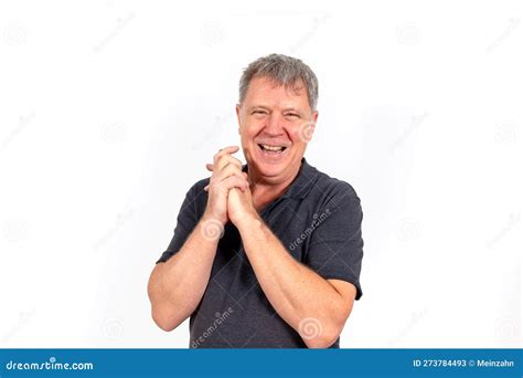 Happy Handsome Mature Man Stock Image Image Of Smiling 273784493