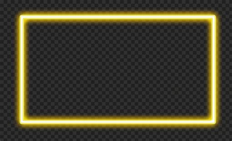 Yellow Neon Horizontal Frame HD PNG Horizontal Neon Png