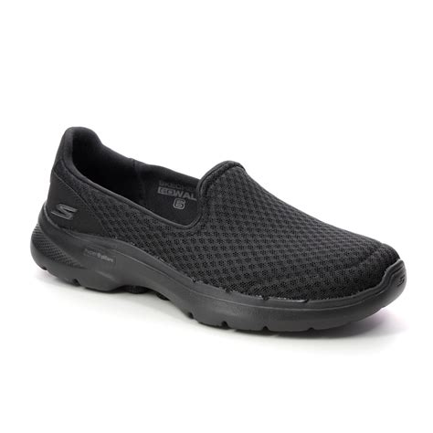 Skechers Go Walk Bbk Black Womens Trainers