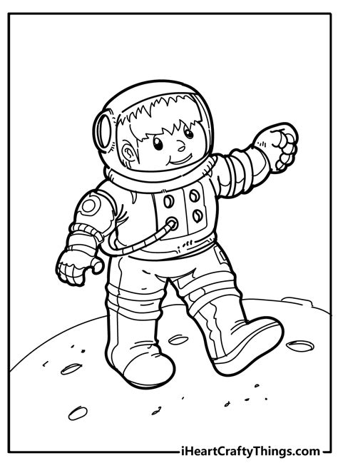 Coloring Page Of An Astronaut