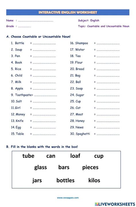 An Interactive English Worksheet With Words And Pictures To Help