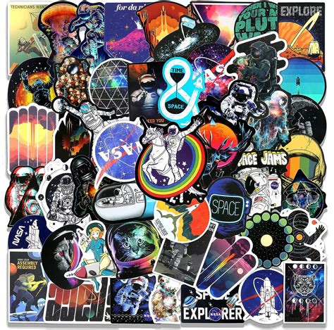 Pcs Nasa Stickers Cool Space Astronaut Stickers Packs For Laptop