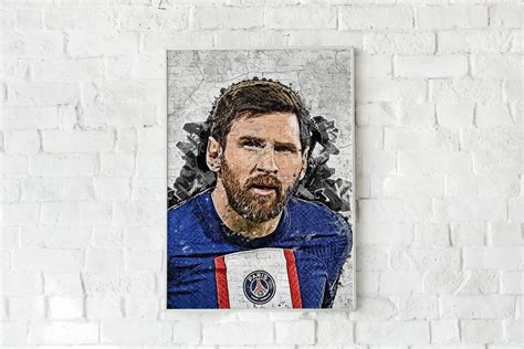 Graffiti Style Lionel Messi Canvas or Poster Leo Messi GOAT - Etsy