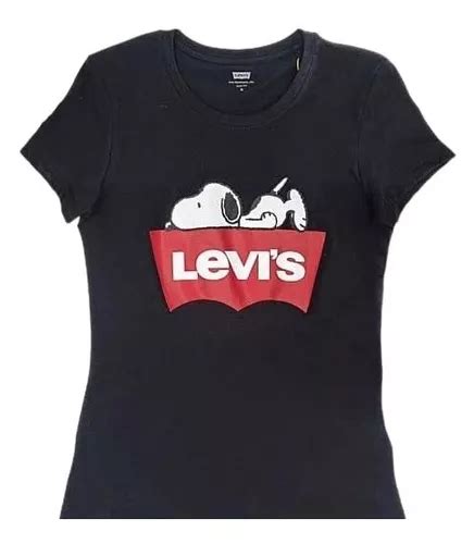 Playera Snoopy Dama Negra Meses Sin Intereses