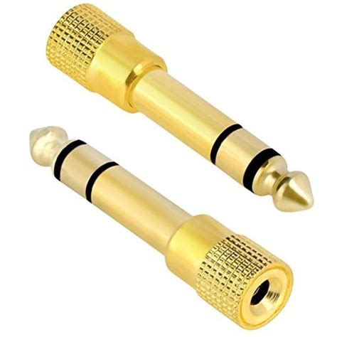 Jual Audio Jack Converter 35mm To 65mm Konektor Gold Plated Colokan