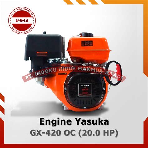 Jual Gasoline Engine Yasuka GX 420 OC 20 HP Mesin Penggerak