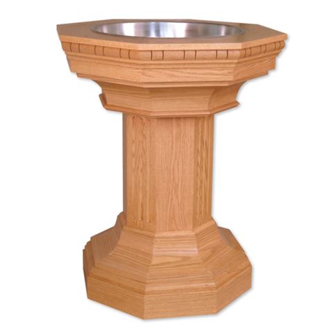 Wooden Baptismal Font 658 Tonini Church Supply