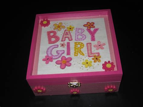 Baby Girl | Keepsake boxes, Decorative boxes, Wooden keepsake box