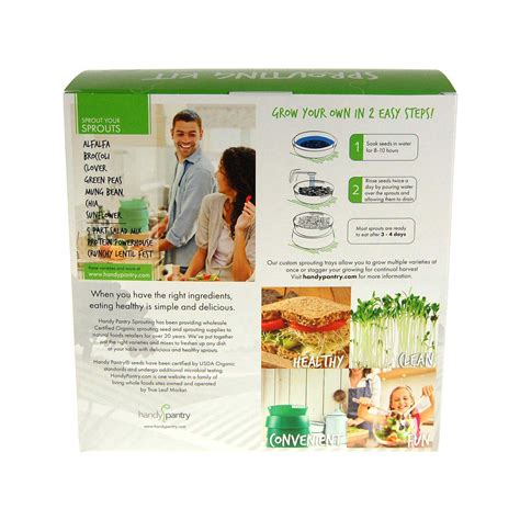 Handy Pantry Sprout Garden 3-tray Sprouter- SG.52 - BPA Free Stackable Sprouting System ...