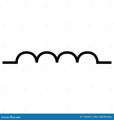 Inductor International Component Symbol For Circuit Design Stock