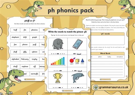 Phonics Phase 5 Ph Phonics Pack Grammarsaurus