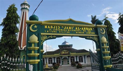 Sarat Sejarah Masjid Al Anwar Tertua Di Lampung Gontornews