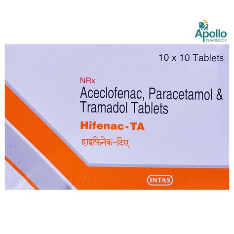 Hifenac Ta Tablet S Price Uses Side Effects Composition Apollo