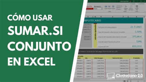 Como Funciona La Funcion Sumar Si Conjunto En Excel Catalog Library