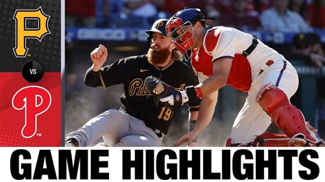 Pirates Vs Phillies Game Highlights 92621 Mlb Highlights Youtube