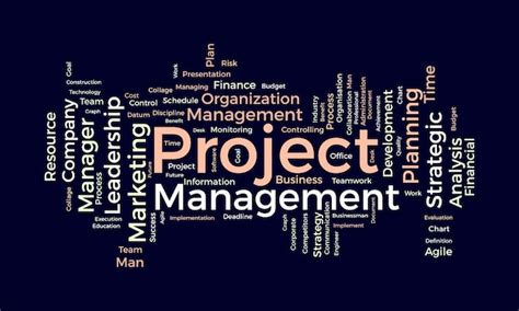 Premium Vector Word Cloud Background Concept For Project Management