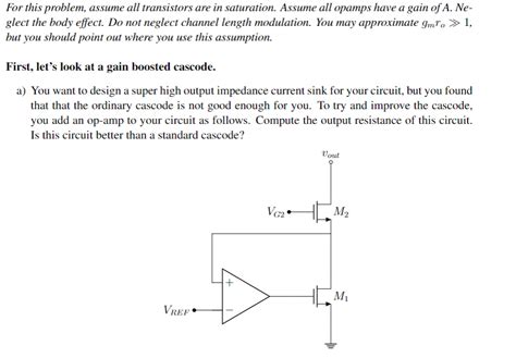 Solved For This Problem Assume All Transistors Are In