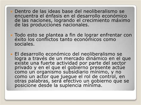 El Modelo Neoliberal Diapositivas