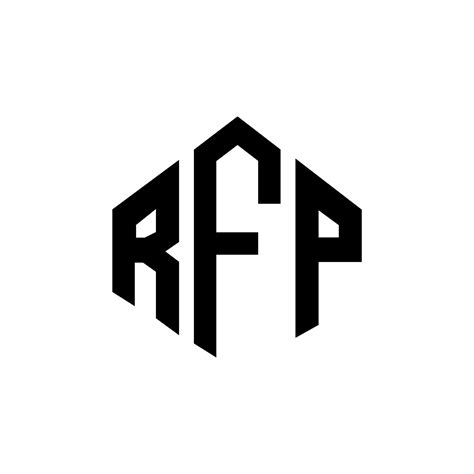 Dise O De Logotipo De Letra Rfp Con Forma De Pol Gono Dise O De