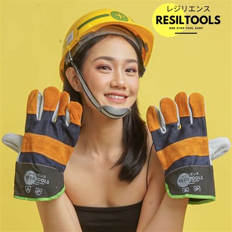 Jual Sarung Tangan Las Kombinasi Cm Safety Glove Crusting Kulit