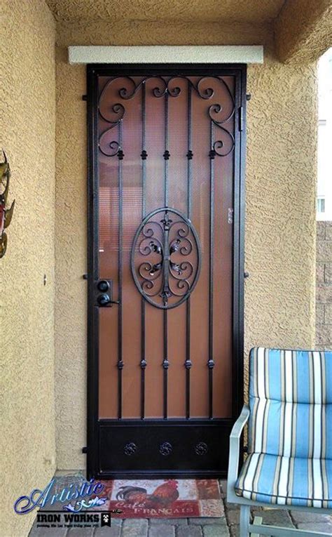 Decorative Wrought Iron Security Door Wrought Iron Security Doors