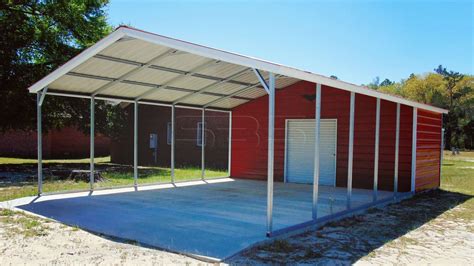 18x36 Metal Carport with Storage - Custom Metal Buildings, Unique ...