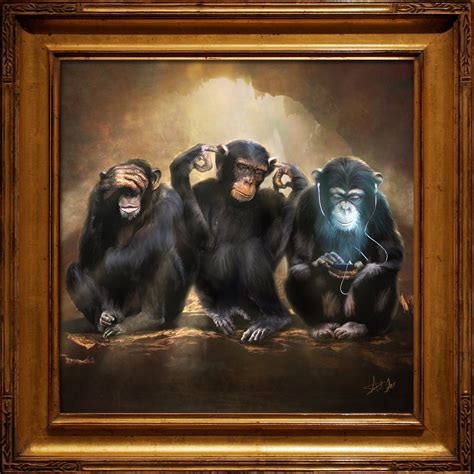 Три обезьяны арт - 71 фото