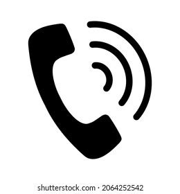 Phone Icon On White Background Stock Vector Royalty Free 2064252545