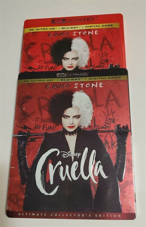 Disney Cruella K Ultra Hd Blu Ray Uhd W Slipcover Ebay