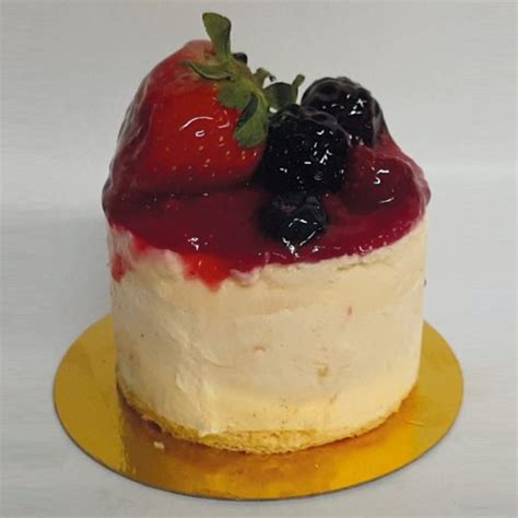 Cheesecake Individual De Frutos Rojos S Az Car Panader A Y Confiter A