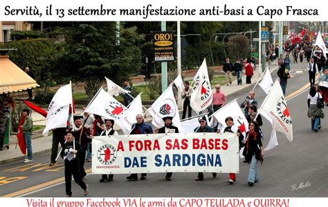 Manifestazione Anti Basi A Capo Frasca In Sardegna