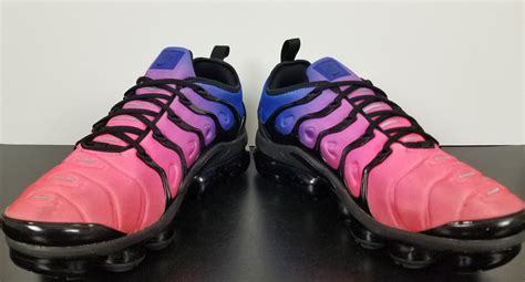 Nike Air Vapormax Plus Black Blue Pink Dx2746 400 Womens Size 115 Mens 10 Ebay