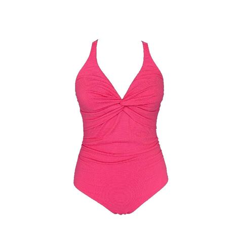 Traje De Ba O Ocean Pacific Talla Ch Liso Escote Cruzado Rosa Walmart