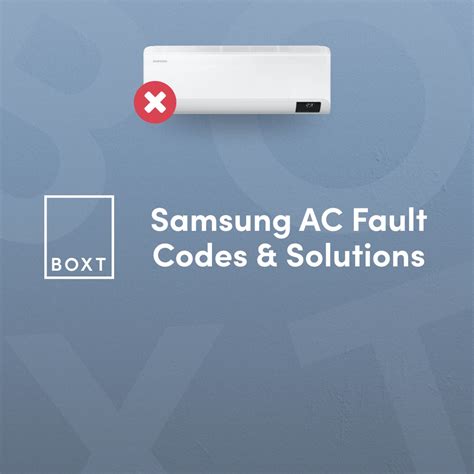 Samsung Air Conditioning Fault Codes And What They Mean