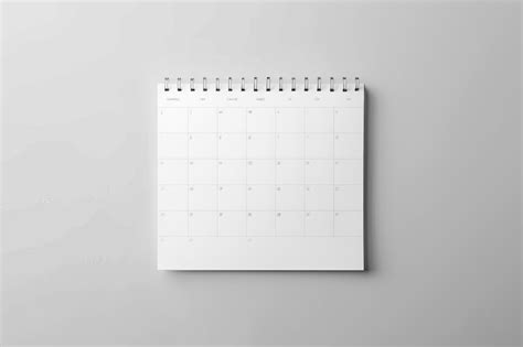 Premium Photo Wall Calendar Isolated On Transparent Background