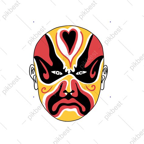 Color Vector Beijing Opera Facial Makeup Psd Png Images Free Download
