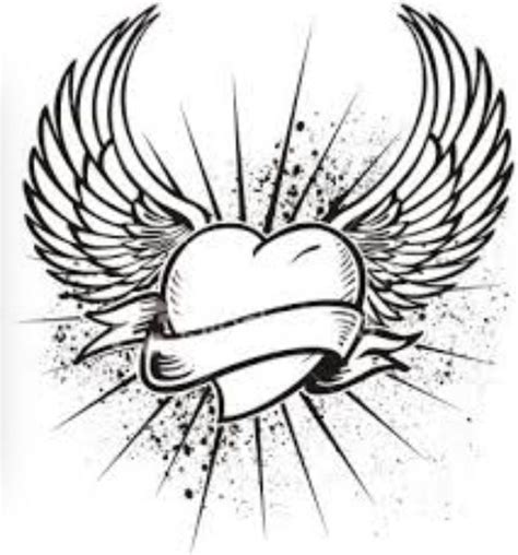 Cœur Avec Des Ailes Heart With Wings Tattoo Heart Tattoo Designs