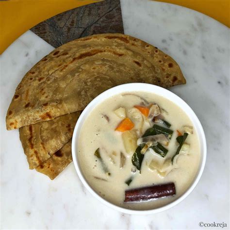 Kerala Style Veg Stew Recipe With Coconut Milk Cookreja