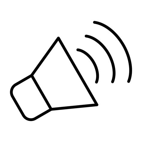 Loudspeaker Line Icon 14723802 Vector Art At Vecteezy