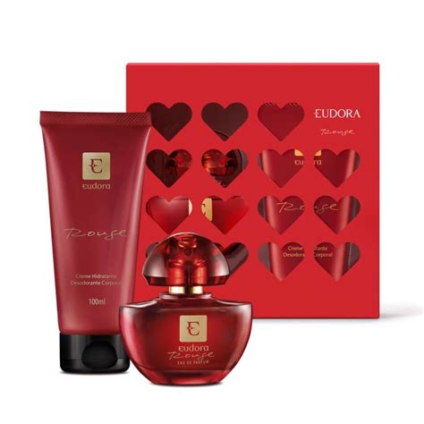 Kit Presente Eudora Rouge Eau De Parfum 35ml Creme Corporal 100ml