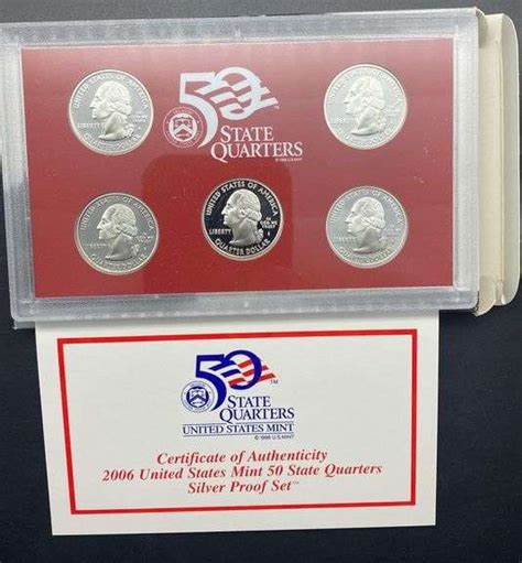 U S Mint State Quarters Silver Proof Set Sherwood Auctions