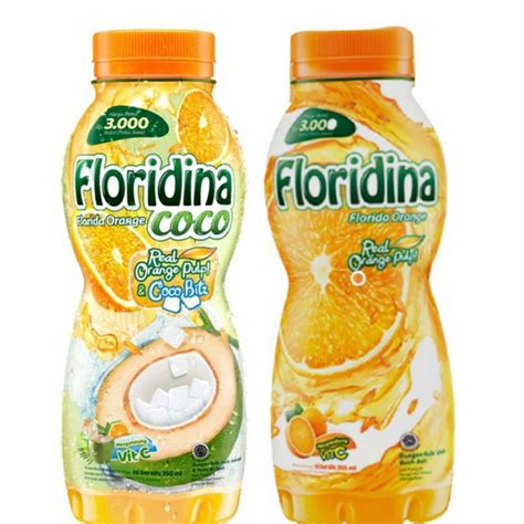 Jual FLORIDINA ORANGE 350ml REAL JERUK PULP BULIR BUAH ASLI COCO BITZ