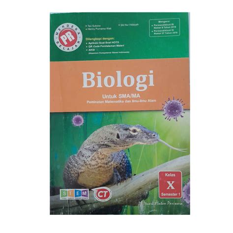 Jual BUKU PR BIOLOGI KELAS 10 SMA SEMESTER 1 PENERBIT INTAN PARIWARA