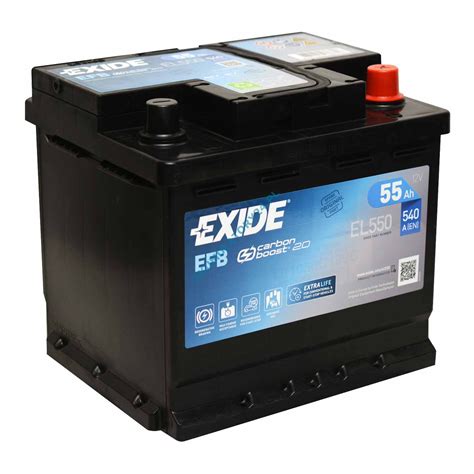 EXIDE 12V 55Ah 540A EL550 EFB START STOP P