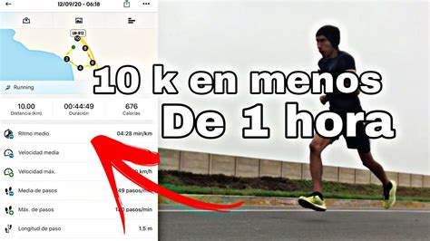 10 Kilometros En Menos De 1 Hora Dia 254 Corriendo A Diario Youtube